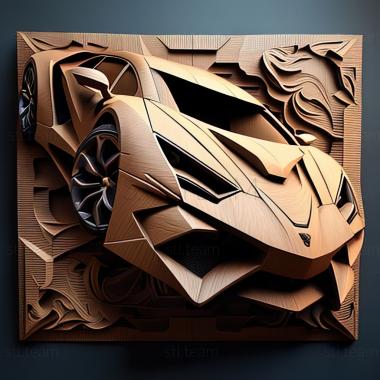 3D модель Lamborghini Sesto Elemento (STL)